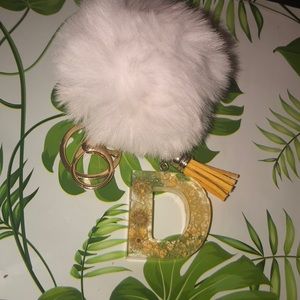 Letter D keychain